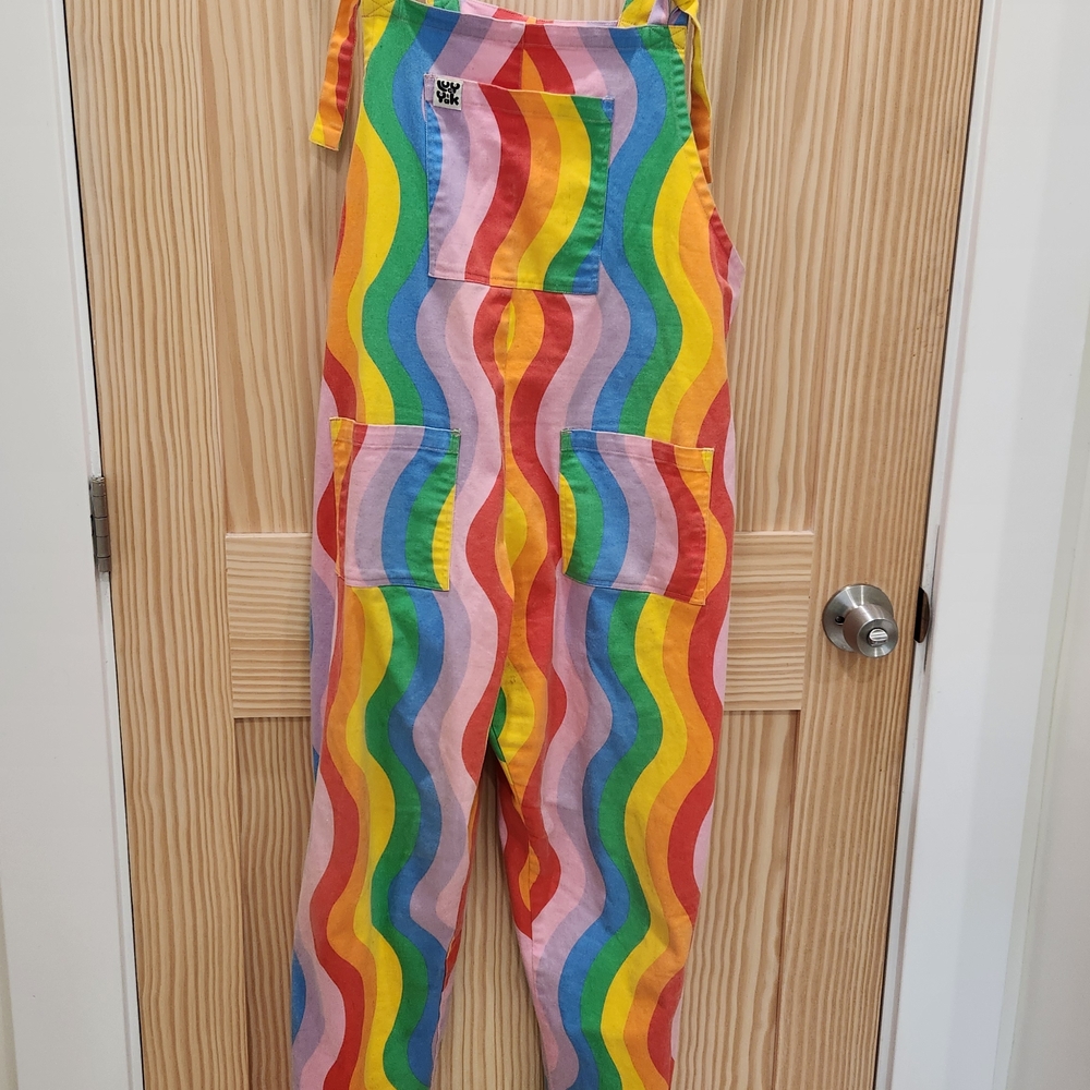 Lucy & Yak Multicolor Striped Overalls